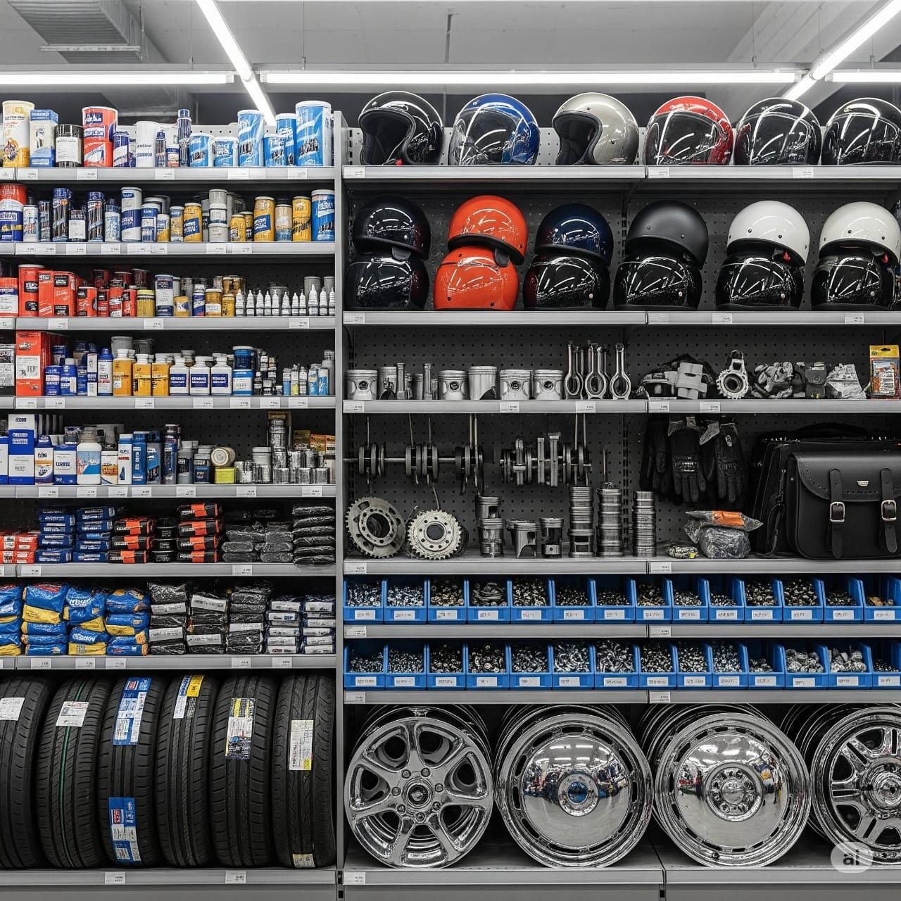 قطع الغيار وملحقات السيارات والدراجات النارية