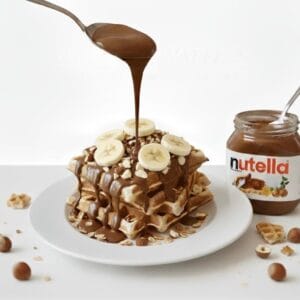 Gaufre Nutella Banane Fruits secs